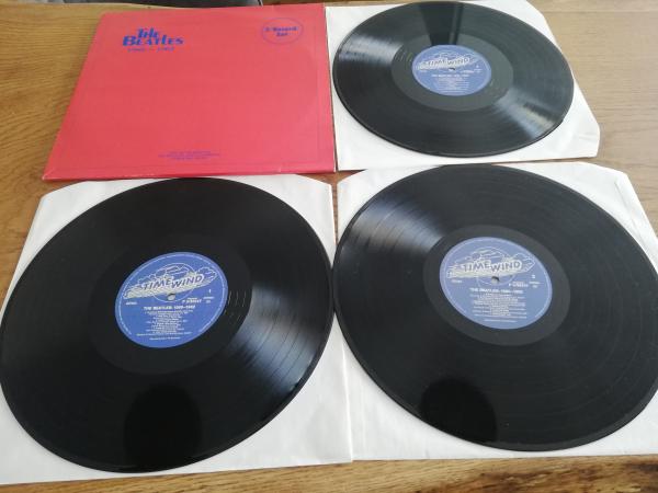 The Beatles 1960-1962 The Silver Beatles Live in Hamburg Time Wind F3/50147 Dreifach LP Deutsche Pressung VG+/VG+